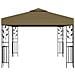 Gazebo con Luci LED a Stringa 3x3 m Grigio Talpa - Foto miniatura 3