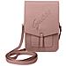 Pochette Per Smartphone Similpelle Saffiano Con Tracolla Portatessere Guess Rosa - Foto miniatura 1