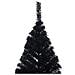 Albero di Natale Artificiale a Metà con Base Nero 180 cm PVC - Foto miniatura 2