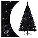Albero di Natale Artificiale a Metà con Base Nero 180 cm PVC - Foto miniatura 4