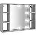Mobile A Specchio Con Led Grigio Sonoma 76x15x55 Cm - Foto miniatura 1