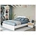 Testiera Letto Yuma, Testata Letto Con 2 Comodini, Set Per Camera Da Letto, 266x34h89 Cm, Bianco E Rovere - Foto miniatura 1