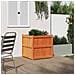 Fioriera Giardino Marrone Cera 70x70x70 Cm Legno Massello Pino - Foto miniatura 3