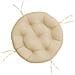 Cuscino Rotondo Beige 60x11 Cm In Tessuto Oxford - Foto miniatura 2