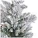 Albero Di Natale Innevato Led Verde Bianco E Beige 90 Cm Maligne - Foto miniatura 4
