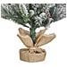 Albero Di Natale Innevato Led Verde Bianco E Beige 90 Cm Maligne - Foto miniatura 5