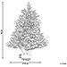 Albero Di Natale Innevato Led Verde Bianco E Beige 90 Cm Maligne - Foto miniatura 6