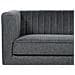 Divano 3 Posti Skaule Tessuto Grigio Scuro - Foto miniatura 2