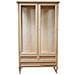Vetrina Classica 2 Porte 3 Cassetti In Legno Grezzo L. 108 P. 40 H. 175 - Foto miniatura 1