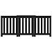 Copertura Termosifone Nera 205x21,5x83,5 Cm Legno Multistrato - Foto miniatura 2