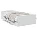 Giroletto Con Cassetti Bianco 100x200 Cm In Legno Multistrato - Foto miniatura 1