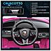 Macchina Elettrica Per Bambini 3-5 Anni Lamborghini 12v Con Telecomando E Velocità 3-5km /h, Rosa - Foto miniatura 5