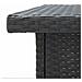 Set Bar Da Giardino 5 Pz Con Cuscini In Polyrattan Nero - Foto miniatura 7