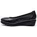 Black Nappa Casual Closed Ballerinas Ballerine Pelle Scarpe Donna Nero Eu 36, 9-22161-42-022 - Foto miniatura 3