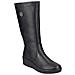 Black Casual Closed Ladies' Boots Stivali Pelle Sintetica Scarpe Donna Nero Eu 36, Y4470-01 - Foto miniatura 1