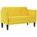 Divano Divanetto Giallo 111 cm in Tessuto - Foto miniatura 1