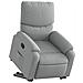 Poltrona Alzapersona Reclinabile Grigio Chiaro In Tessuto - Foto miniatura 3