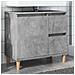 Mobile Lavabo Da Bagno Grigio Rovere 65x33x60 Cm In Truciolato - Foto miniatura 2