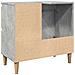 Mobile Lavabo Da Bagno Grigio Rovere 65x33x60 Cm In Truciolato - Foto miniatura 6