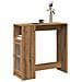 Tavolo Bar Con Rastrelliera Rovere 101x40x103,5 Cm Multistrato - Foto miniatura 1