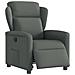 Poltrona Elettrica Reclinabile Grigio Scuro in Tessuto - Foto miniatura 3