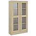Armadietto Vetrina Rovere Sonoma 82,5x30,5x150 Cm Multistrato - Foto miniatura 1