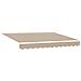 Tendone Retrattile Automatico Beige 300x250 cm, Tessuto di ricambio per tendone  3x2.5 m Beige - Foto miniatura 4
