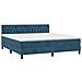 Letto a Molle con Materasso e LED Blu Scuro 180x200 cm - Foto miniatura 3