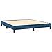 Letto a Molle con Materasso e LED Blu Scuro 180x200 cm - Foto miniatura 5