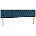 Letto a Molle con Materasso e LED Blu Scuro 180x200 cm - Foto miniatura 7