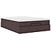 Struttura Letto Pouf con Materasso 140x190 cm in Tessuto - Foto miniatura 6