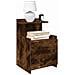 Comodini 2 pz con 2 cassetti Rovere Affumicato 40x36,5x62 cm - Foto miniatura 2