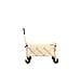 Carri Da Spiaggia Pieghevoli Portatili Pesanti Leggeri Con Ruote, Capacità, Carrelli Di Utilità Per Generi Alimentari, Campeggio, Giardino, Beige - Foto miniatura 2