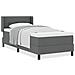 Letto box spring con materasso Grigio scuro 100 x 200 cm - Foto miniatura 4