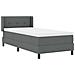 Letto box spring con materasso Grigio scuro 100 x 200 cm - Foto miniatura 7