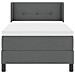 Letto box spring con materasso Grigio scuro 100 x 200 cm - Foto miniatura 8
