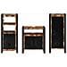 Set di mobili per il bagno 3 pcs Legno massello riciclato - Foto miniatura 6