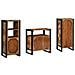 Set di mobili per il bagno 3 pcs Legno massello riciclato - Foto miniatura 7