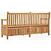Panca da Giardino con Contenitore Marrone 180 x 60 x 90 cm - Foto miniatura 7