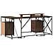 Scrivania Rovere marrone 182 x 101 x 87.5 cm Legno multistrato - Foto miniatura 8