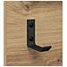 Appendiabiti a muro rovere artigianale 70 x 10 x 90 cm - Foto miniatura 9