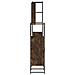 Set Mobili da Bagno 4 pz Rovere Fumo in Legno Multistrato - Foto miniatura 7