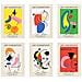 Set Di 6 Stampe Illustrazioni Artistiche Di Joan Miró Collezione Di Dipinti Decorativi Del Famoso Artista Stampe Surrealiste Per A3 Senza Cornice - Foto miniatura 1