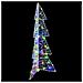 Albero di Natale con 100 LED Multicolore 120 cm Acrilico - Foto miniatura 3