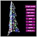 Albero di Natale con 100 LED Multicolore 120 cm Acrilico - Foto miniatura 7