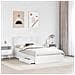 Letto con Contenitore Bianco 120 x 200 cm Legno multistrato - Foto miniatura 3