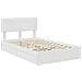 Letto con Contenitore Bianco 120 x 200 cm Legno multistrato - Foto miniatura 4