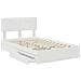 Letto con Contenitore Bianco 120 x 200 cm Legno multistrato - Foto miniatura 5