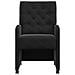 Sedie da Pranzo con Ruote 2 pcs Nero 58 x 67 x 97 cm Velluto - Foto miniatura 4