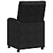 Sedie da Pranzo con Ruote 2 pcs Nero 58 x 67 x 97 cm Velluto - Foto miniatura 6